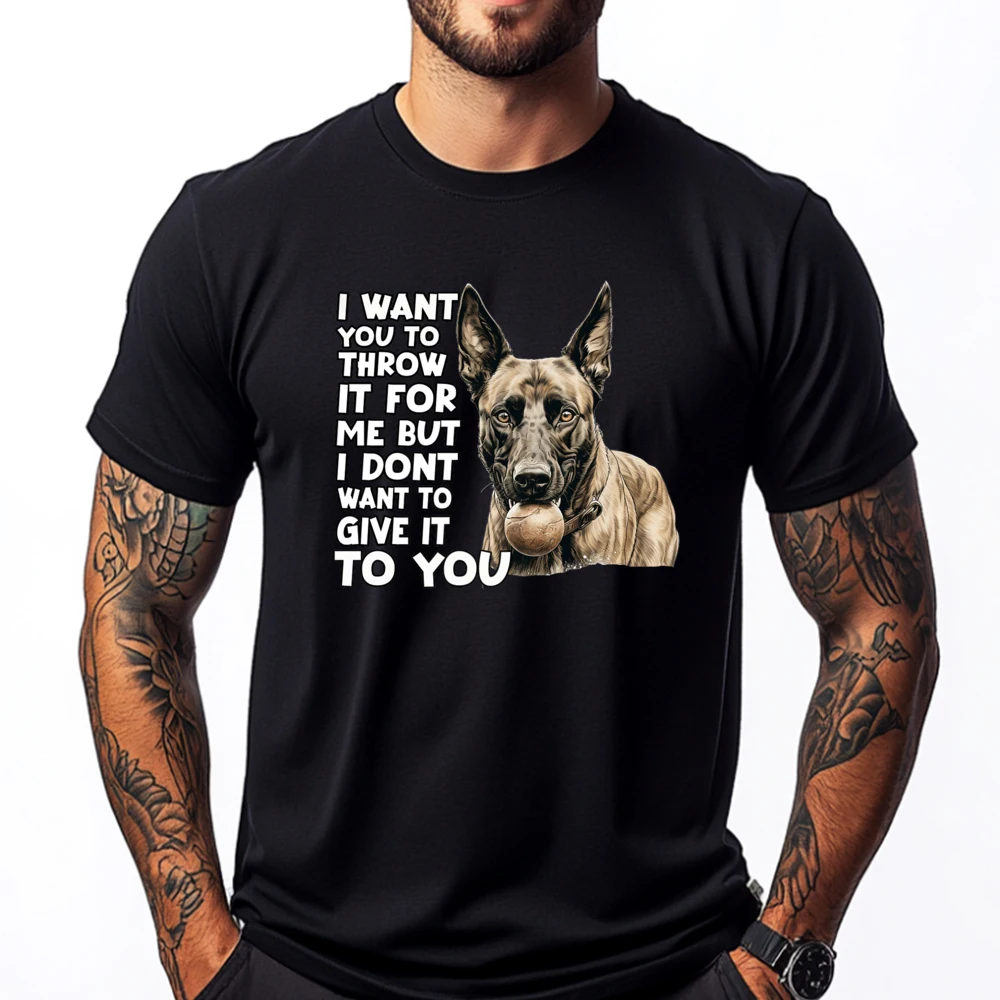 

Belgian Shepherd Proud Malinois Funny T Shirts Men Summer T Shirt Mens Clothing Men Free Shipping Clothes