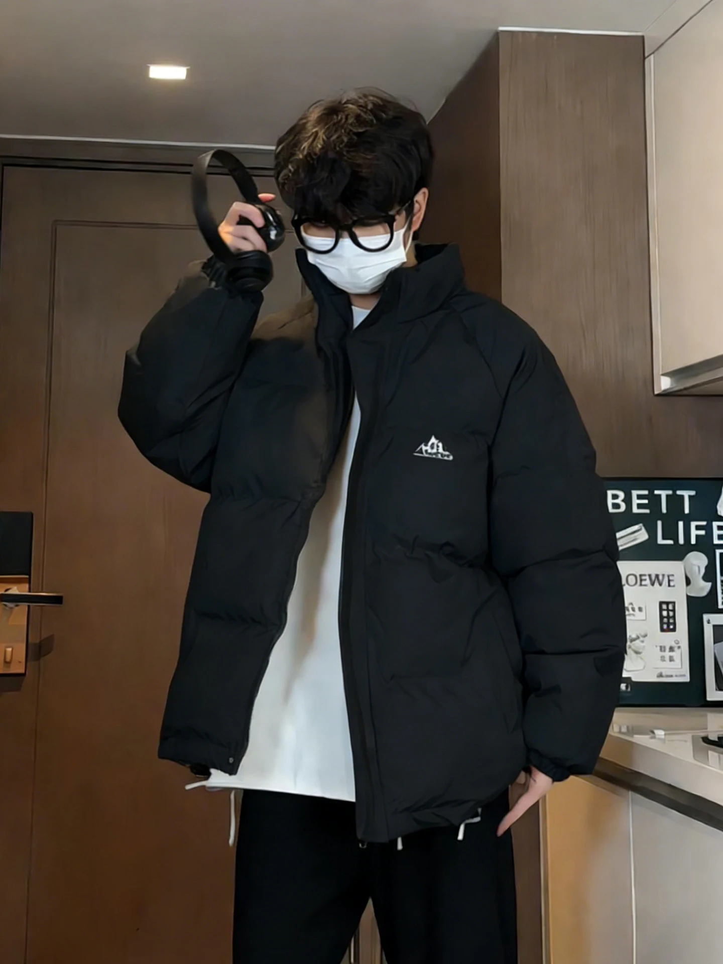 

Мужская зимняя куртка Cleanfit из хлопка с вышивкой, в американском стиле, с наполнителем из полиэфирного волокна, модная, с эффектом объемности