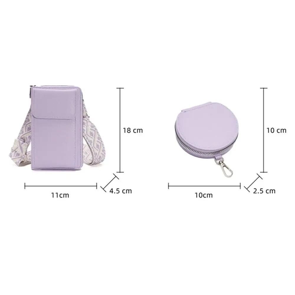 Women PU Leather Shoulder Bag Luxury Mobile Phone Bag Fashion Crossbody Bag for Handbag Small Card Holder