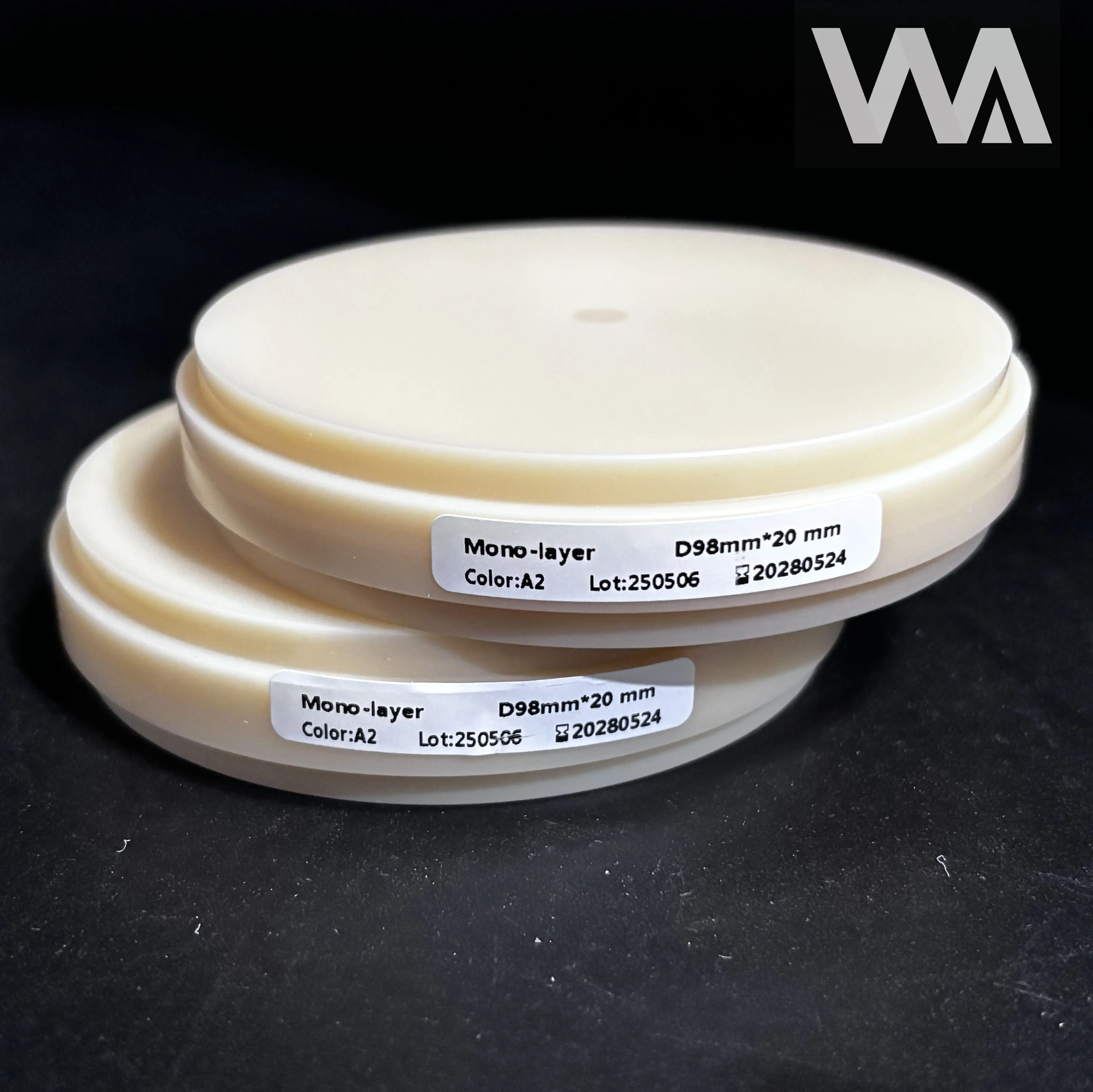 

98mm Monolayer PMMA Disc 16mm 20mm A1 A2 B1 BL3 color Open CAD/CAM Resin Block CE Certified Temporary Crown Bridge Materials