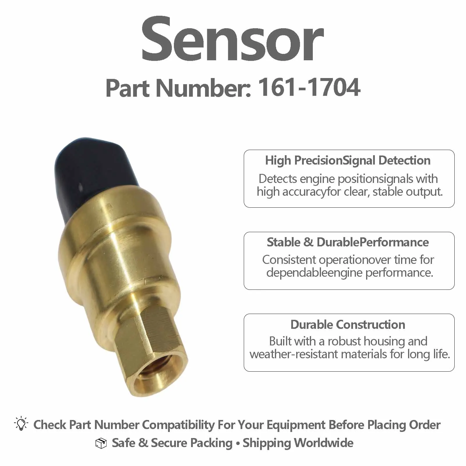 Oil Pressure Sensor 1611704 For Caterpillar CAT Engine C7 C9 C-10 C-12 C-15 C-9 3508B 3512B 3516B 3516C