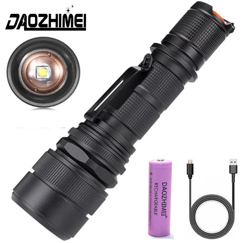 

5000LM Super Bright LED Flashlights 5 Modes Zoomable Powerful Lantern Camping Outdoor Portable Lantern Waterproof