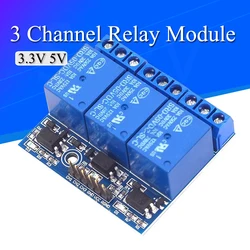 3.3V 5V 3 Channel Relay Module 5mA With Optocoupler Isolation Compatible Signal