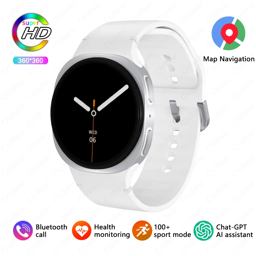 2026 Neue NFC Bluetooth Anruf Smartwatch 8 mini GPS-Navigation IP68 Wasserdicht Herzfrequenzüberwachung Smartwatch für Männer und Frauen
