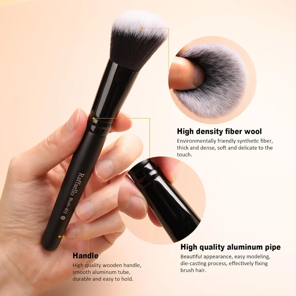 Makeup Brushes 15Pcs Makeup Brush Set Premium Synthetic Powder Foundation Contour Blush Concealer Eye Shadow Blending Liner Mak