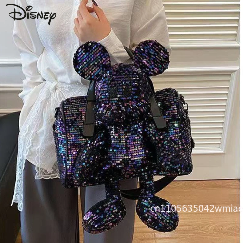 ميكي 2026 حقيبة دمية جديدة ثلاثية الأبعاد عصرية وعالية الجودة حقيبة كروس ترتر بلون سادة حقيبة يد فتاة متعددة الاستخدامات