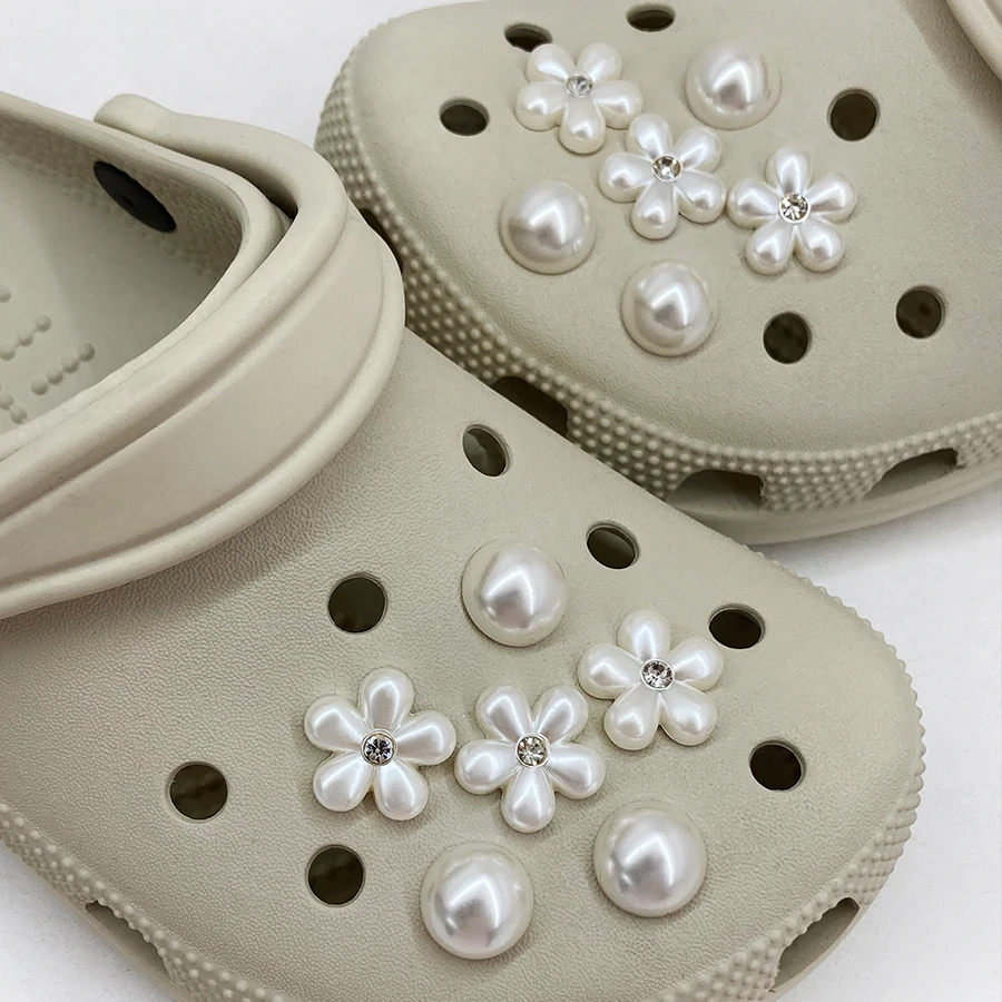 12 قطعة ABS اللؤلؤ الزهور الأحذية السحر انفصال الأحذية الزينة مناسبة ل كروكس قباقيب بوج حقيبة شاطئية فكرة هدية حفلة