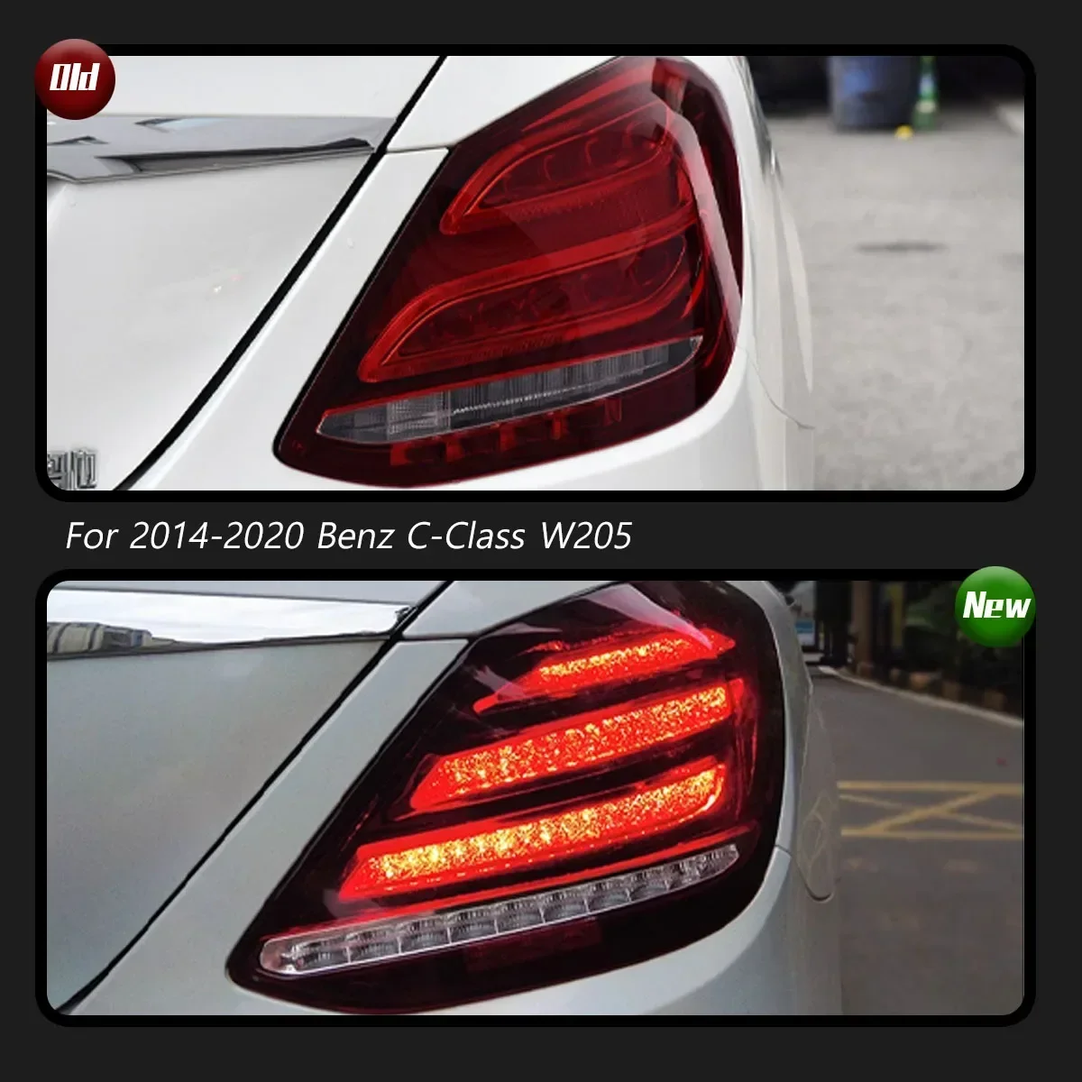 

Car For Benz C-class W205 Taillights 2014-2020 Upgrade Modified New DRL Dynamic Turn Signal LED Taillight Auto Accessories