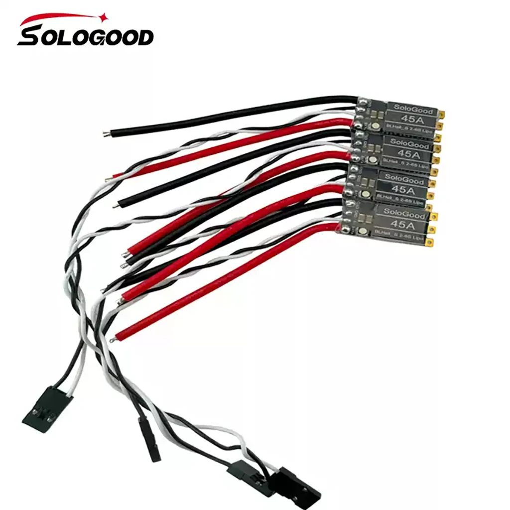 SoloGood 35A 2-5S 45A 2-6S BLHeli_S ESC compatible con fuente de alimentación 2-6S para RC FPV Quadcopter Drone avión