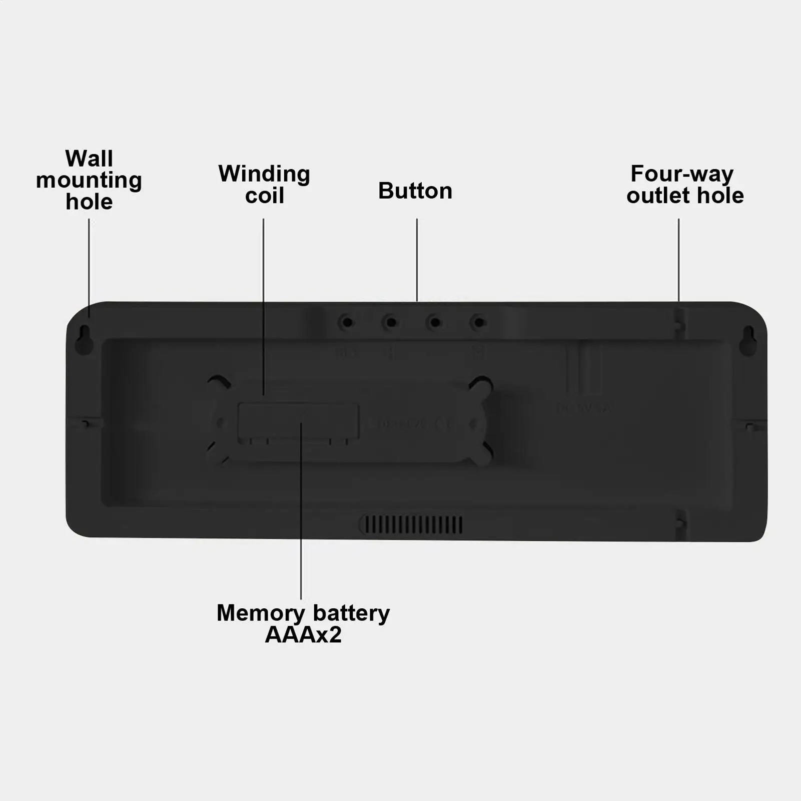 

Цифровой будильник с большим экраном и функцией обратного отсчета, 13-дюймовый дисплей температуры и даты с батарейным питанием, часы с регулируемой яркостью