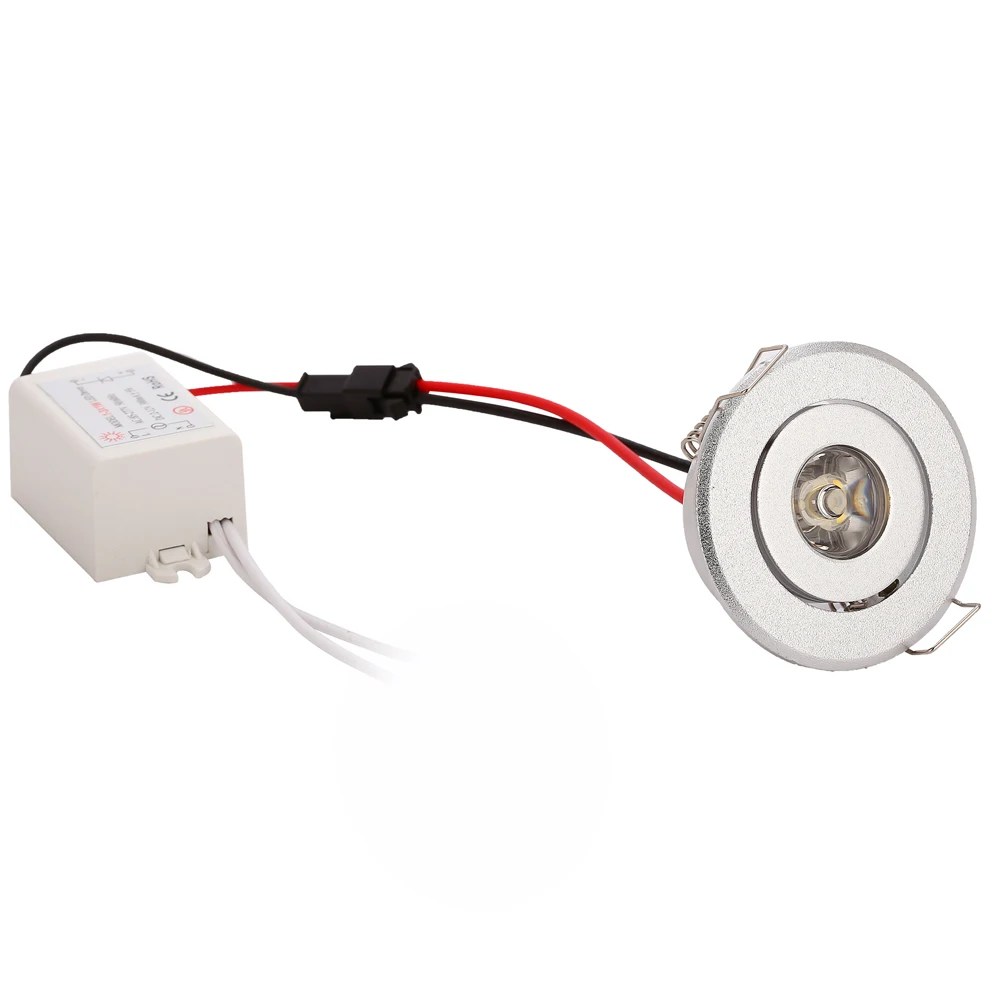 10pcs Indoor Mini Cabinet Ceiling LED Spot Light Lamp Downlights Cut Hole size 40 to 45mm 1W 3W