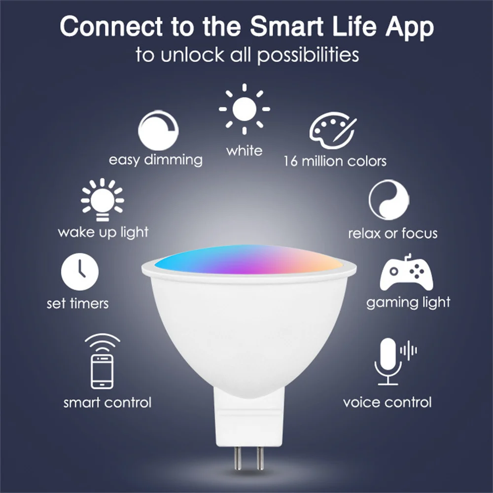 Voice Control Advanced App Integration Smart Bulb Convenient Remote Control Long-lasting Performance Intelligent Lighting