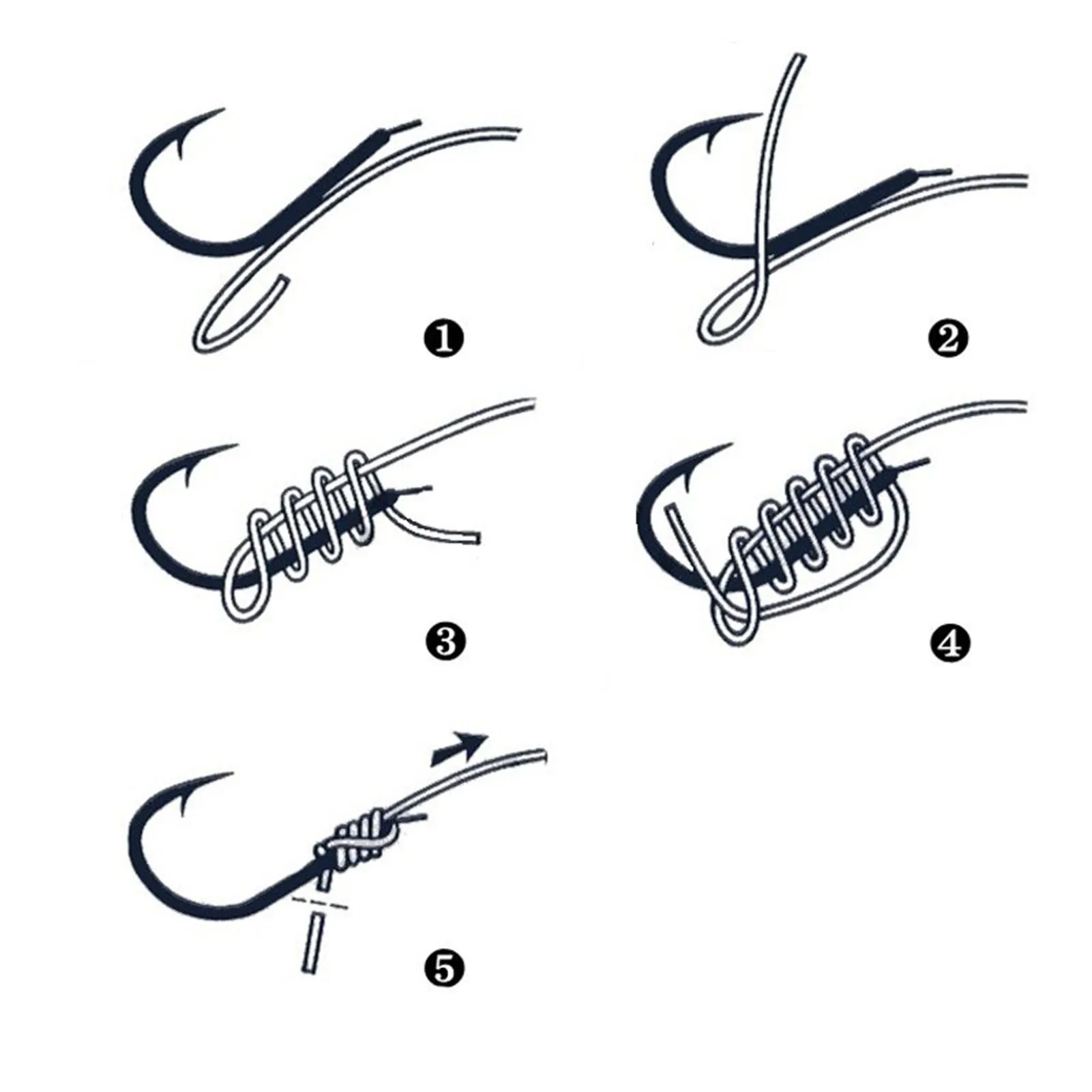 100PCS Fishing Worm Hooks Set Worm Catfish Hooks Kit Equipment Supplies Suitable for Shellfish Squid Crucian Carp