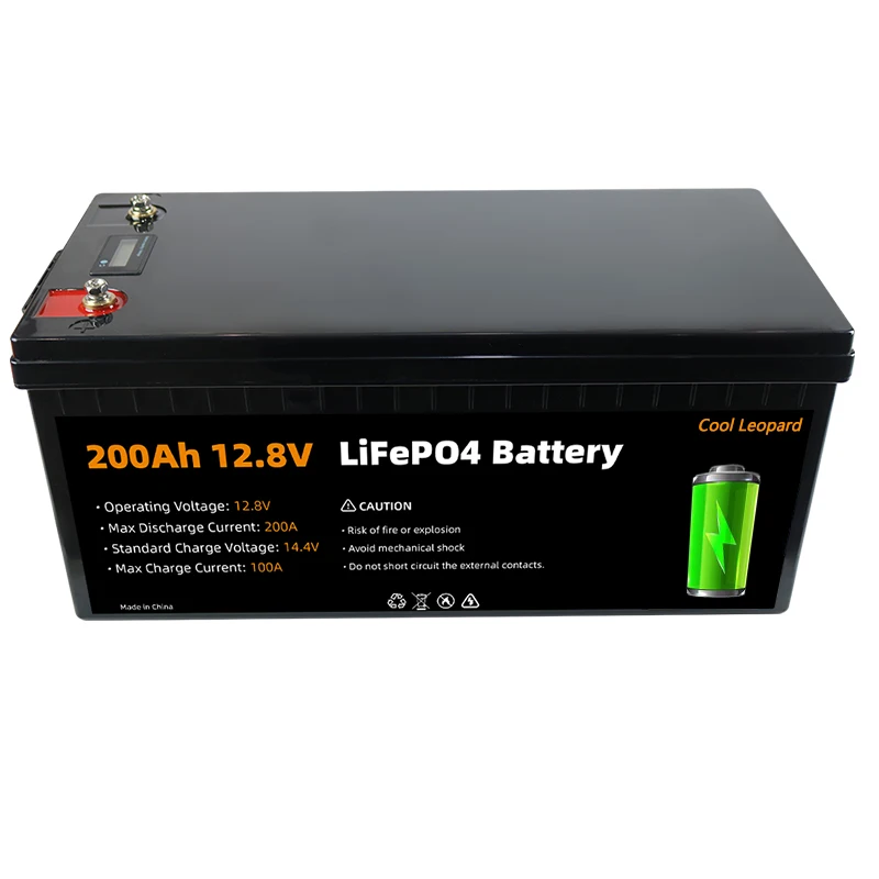 بطارية ليثيوم فوسفات الحديد ، بطارية LiFePO4 القابلة لإعادة الشحن ، المدمج في BMS ، 12.8 فولت ، RV ، عربة الغولف ، محرك القوارب ، النظام الشمسي ، 12 فولت