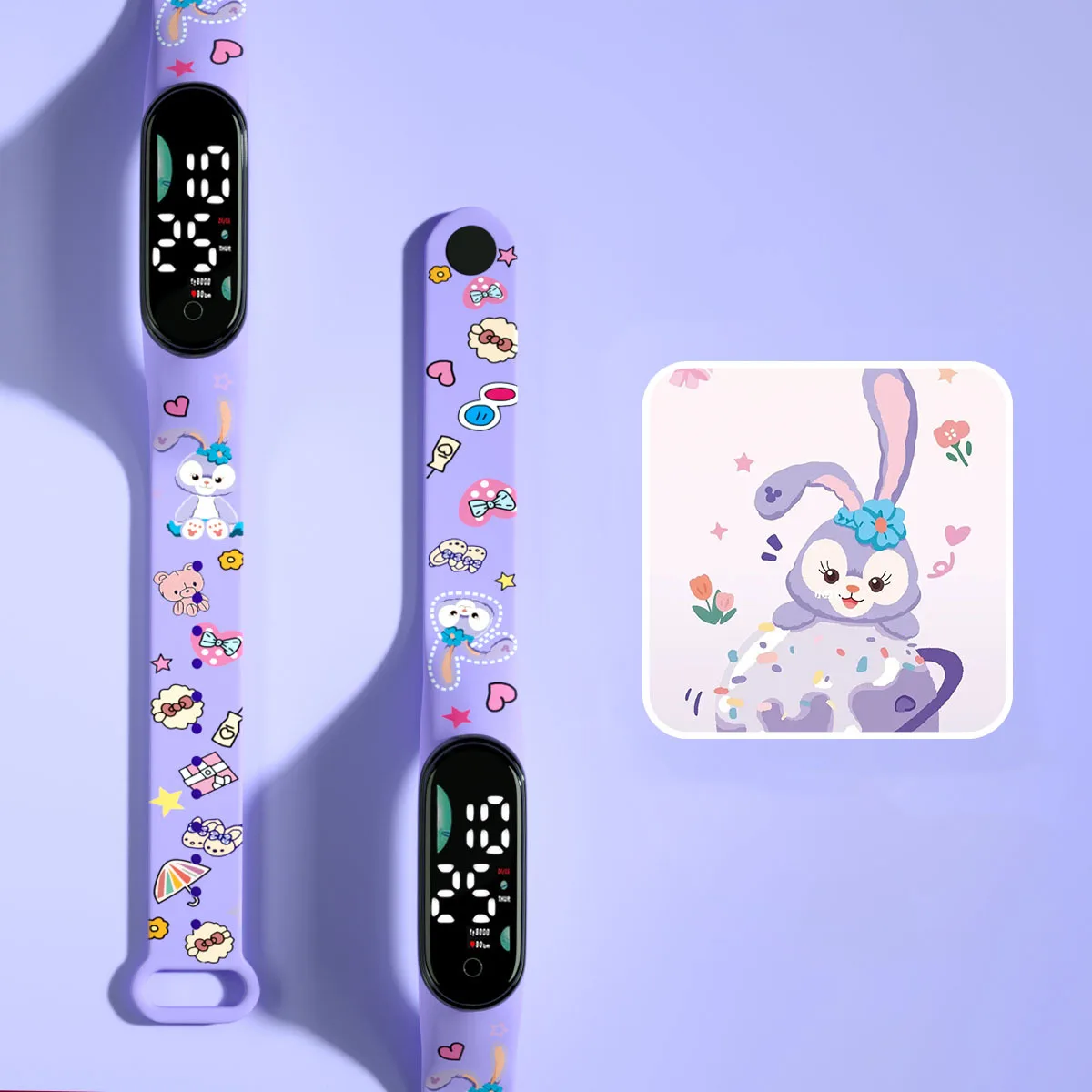 Anime Printing Mickey Minnie Girls Watches Children Sport LED Stitch Bracelet Waterproof Kids Clock Exquisite Gifts reloj nino