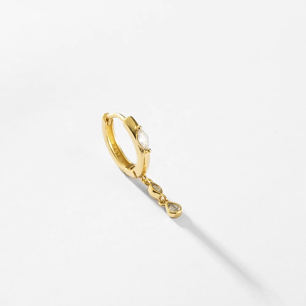 ANDYWEN 925 Sterling Silver Gold CANDY Earring Drop Earring Women Wedding Luxury Fine Jewelry 2023 Winter Good Lucky Jewelry