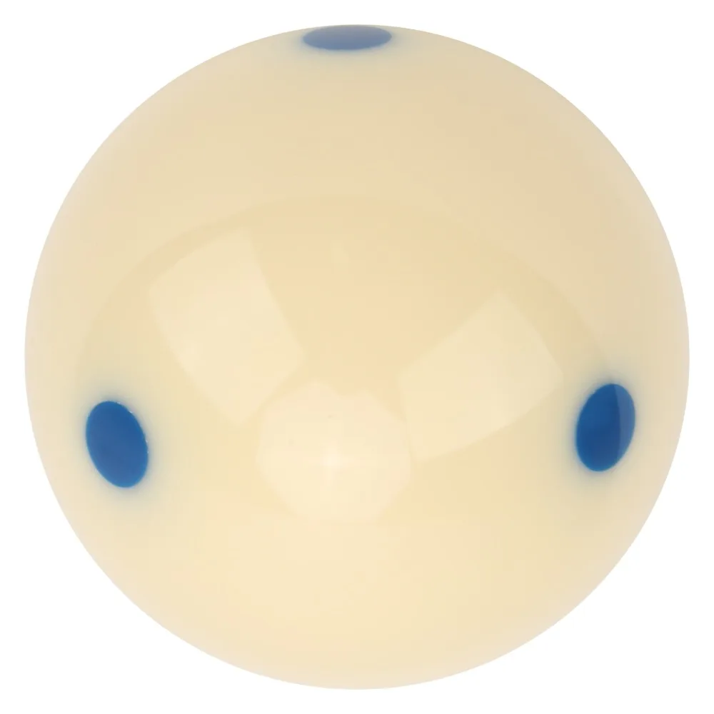 

Billiards 57.2MM Pool Training Ball White Blue Practice Cue Ball Six Dots Billiard Training Ball Training Practice