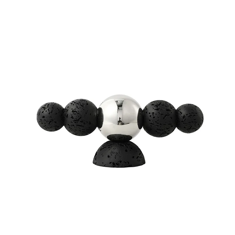 

Modern wabi-sabi abstract imitation travertine pattern balance ball ornament sales office study entrance