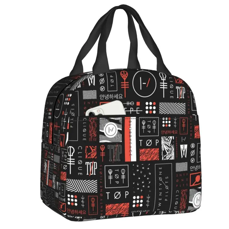 Lancheira personalizada nova T-Twentys One P-Pilots Group Mulheres Cooler Quente Lancheira Isolada para Estudante Escola