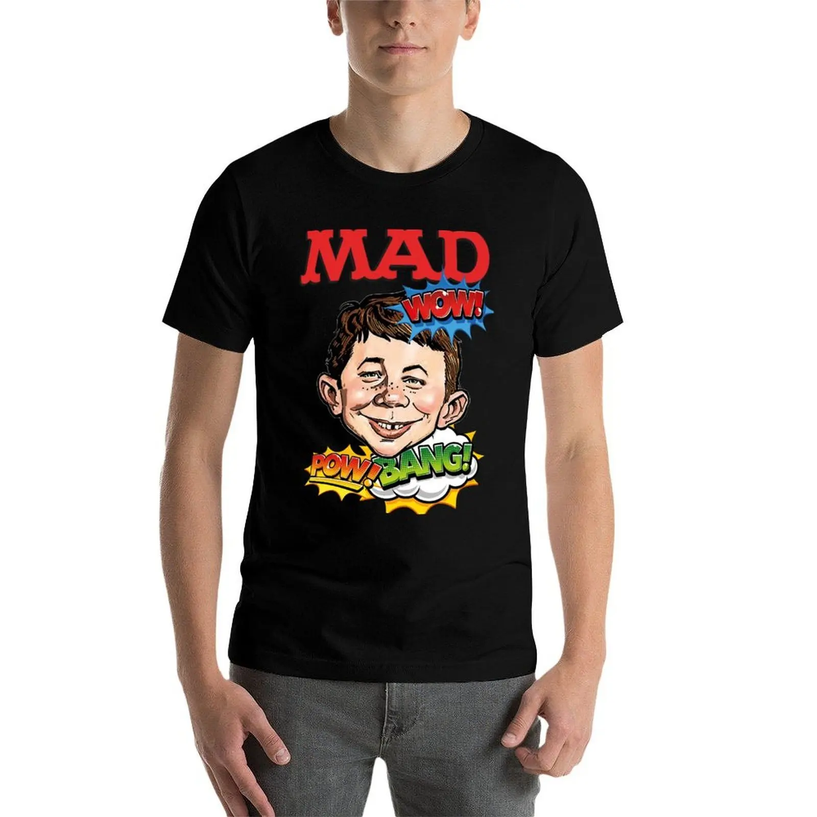 

MAD comic, satire T-Shirt t shirt men 100% cotton luxury brand t shirts for man graphic tees T-Shirt