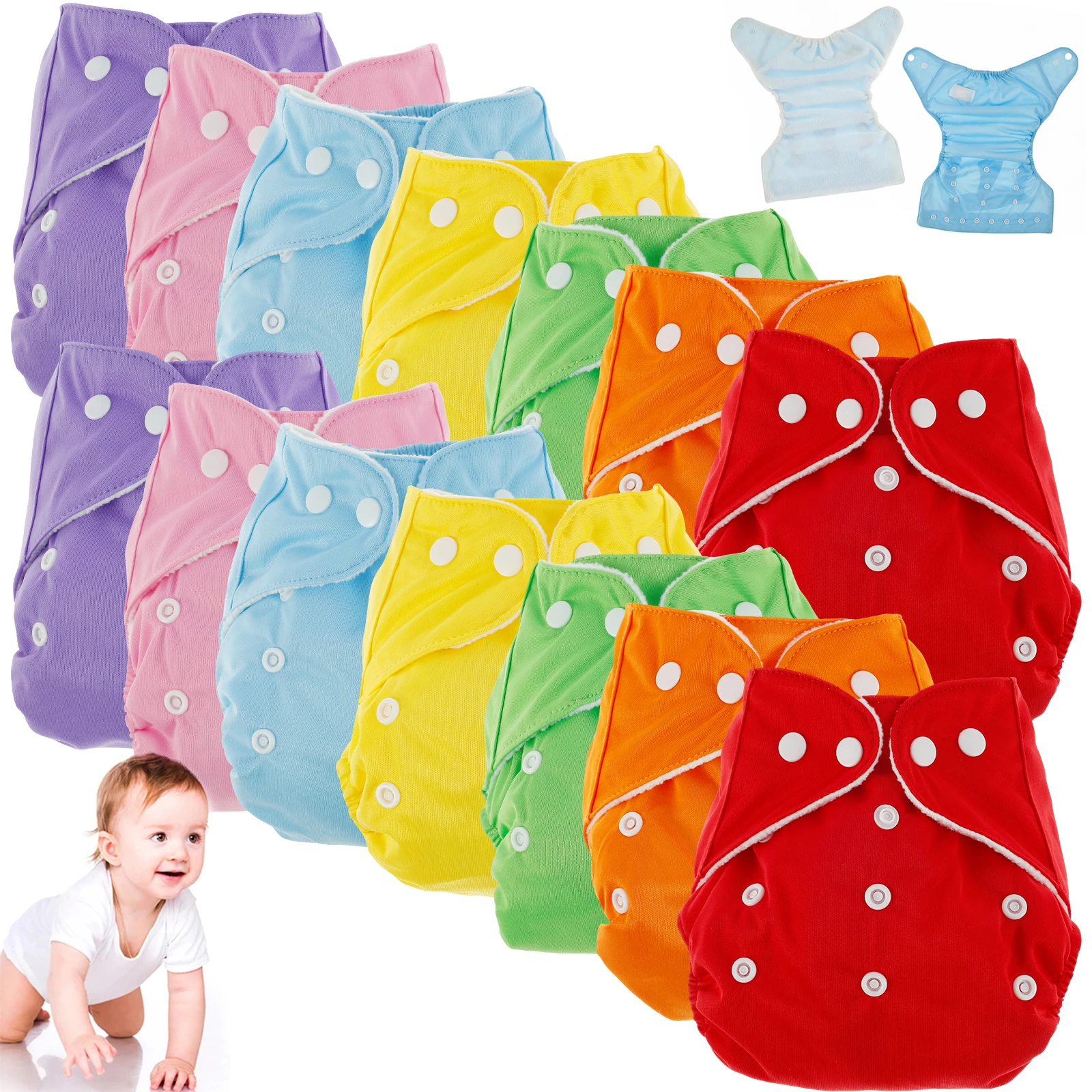 14pcs-baby-diaper-washable-reusable-absorbent-diaper-cover-adjustable-baby-nappy-baby-cloth-diaper-baby-cloth-nappies-cover