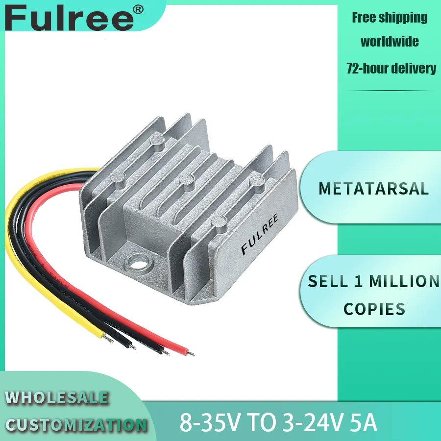 

12V to 5V 6V 9V DC Step Down Converter 24V to 10V 13.8V 15V 19V DC Buck Adjustable Voltage Car Regulator 24 Volt to 12 Volt