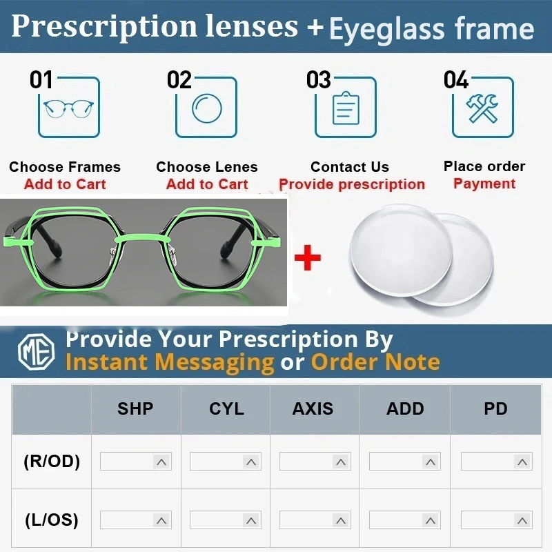 2025 óculos pequenos de mosaico multicolorido quadrado com armação de metal de acetato, adequados para homens e mulheres, podem ser adaptados com miopia