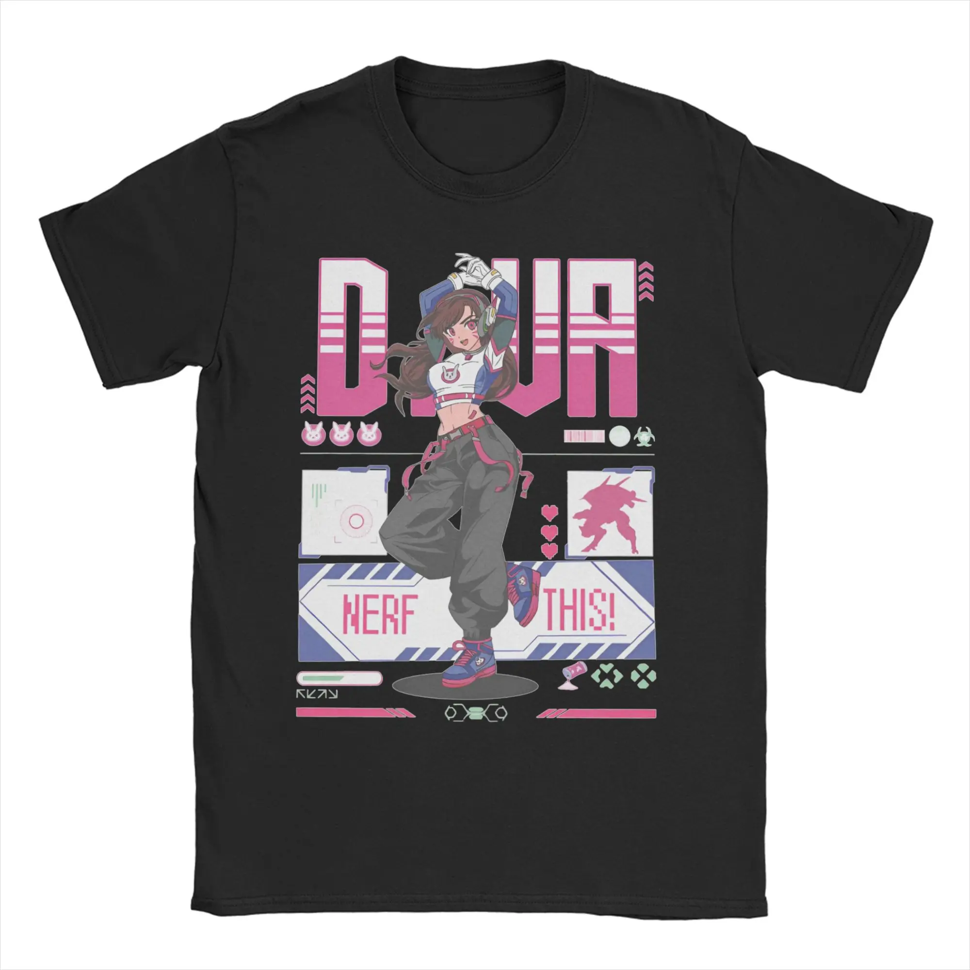 

Oversized T-Shirt Summer Overwatchs Games Hippie T-Shirts 100 Cotton Tee Shirt for Adult Awesome Design Short Sleeve Tees