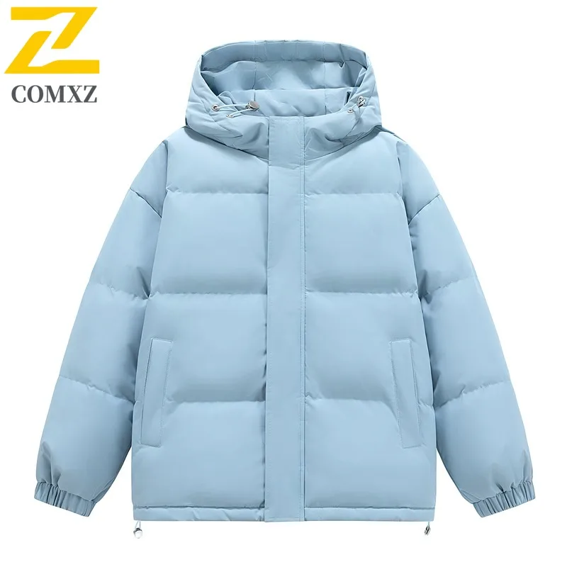 

COMXZ Men Warm Tactical Fleece Jacket Waterproof Thicken Cotton-Padded Winter Outdoor Sport Hiking Hooded Windproof windbreaker