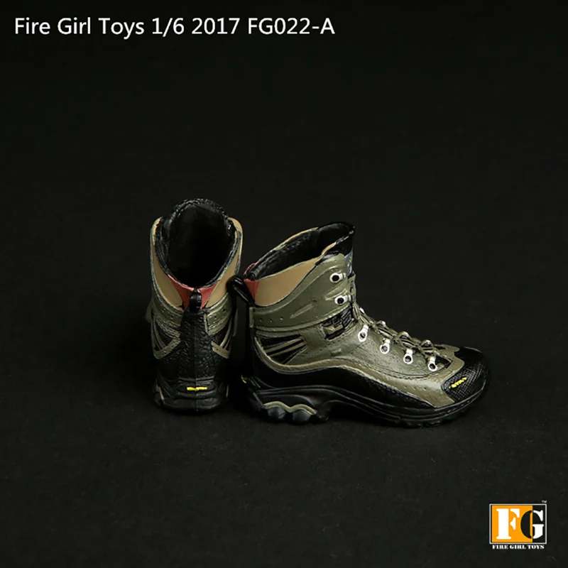 Em estoque fogo menina brinquedos fg022 1/6 escala tático sapatos militares botas de combate do exército modelo para 12 "figura de ação corporal soldado feminino