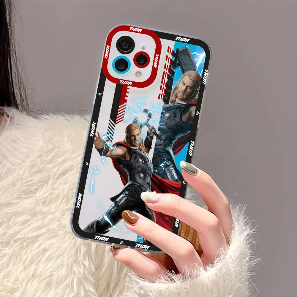 Thor Captain America Cover For Redmi Note 13 12 12S 11 11T 11S 10 10S 9 9S 9T 8 13C 12 12C 10C 10 9T 9C Pro Plus Max 9A 5G Case