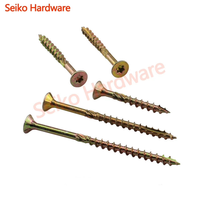 M4 M5 M6 M8 Plum groove countersunk head cut tail knurled wood screw, wood structure special anti cracking extended wood screw