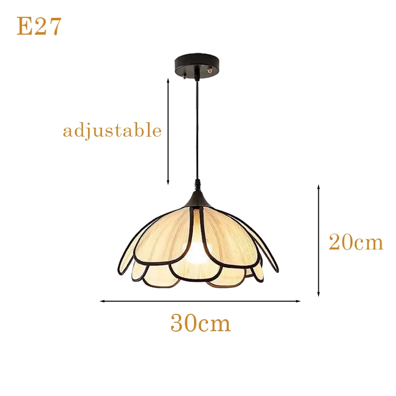 Nordic Bloemblaadje Hanglamp Moderne Hanglamp Slaapkamer Woonkamer Verlichting En kunst Sfeer kamerdecoratie Lampen E27