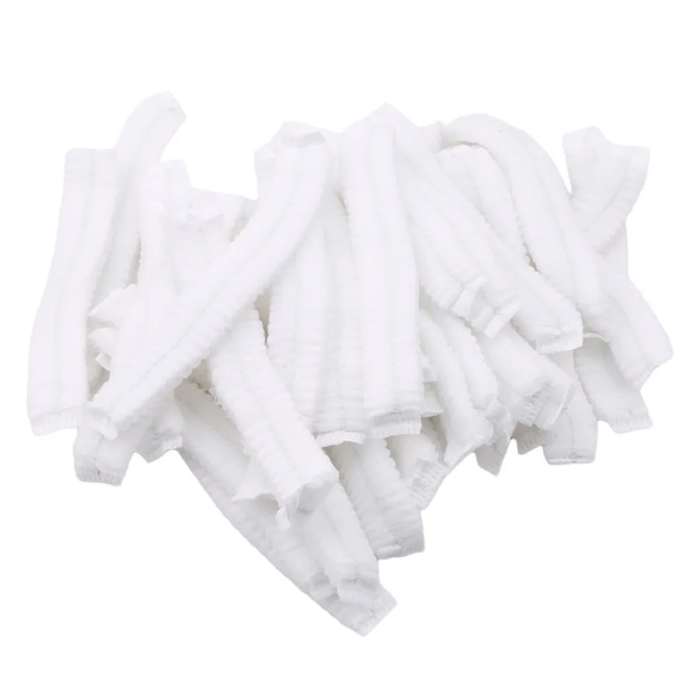 100pcs/Pack Disposable Makeup Hair Net Cap Dustproof Sterile Hat Anti Dust Caps Bouffant Elastic Shower Bathing Hats