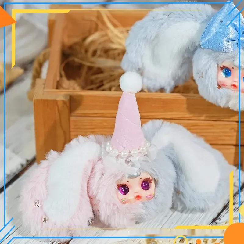 

New Three Little Hairy Candy Rabbit Bag Blind Box Cute Pendant Backpack Decoration Gift Exquisite Desktop Ornament Toy Gifts
