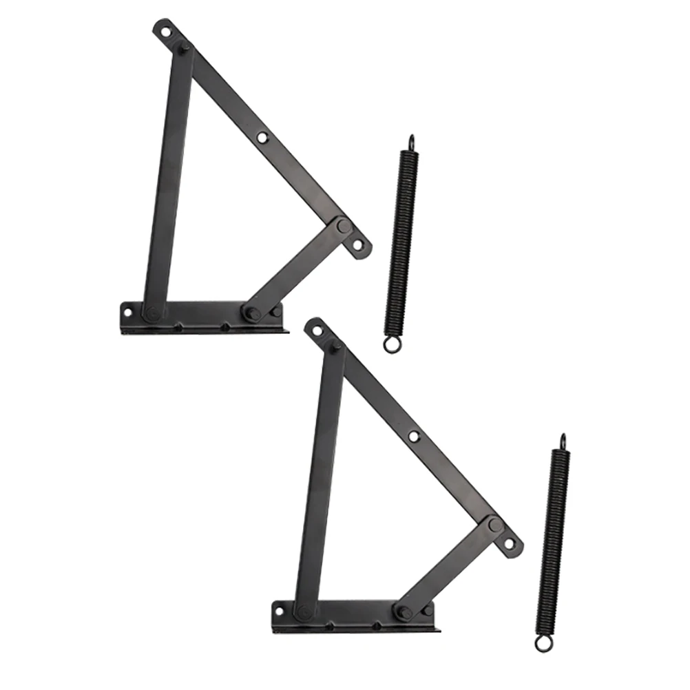 

Sofa Bed Hinges Folding Spring Hardware Alloy Lift up Cabinet Door Cupboard Storage Box Triangle Support Furniture