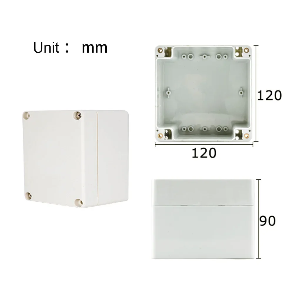 Projekt-Anschlussdose für Elektrokabel, Outdoor, DIY, versiegeltes IP67-Gehäuse, Kabelbox, 115 x 90 x 55 mm, wasserdichte elektronische Gehäuse