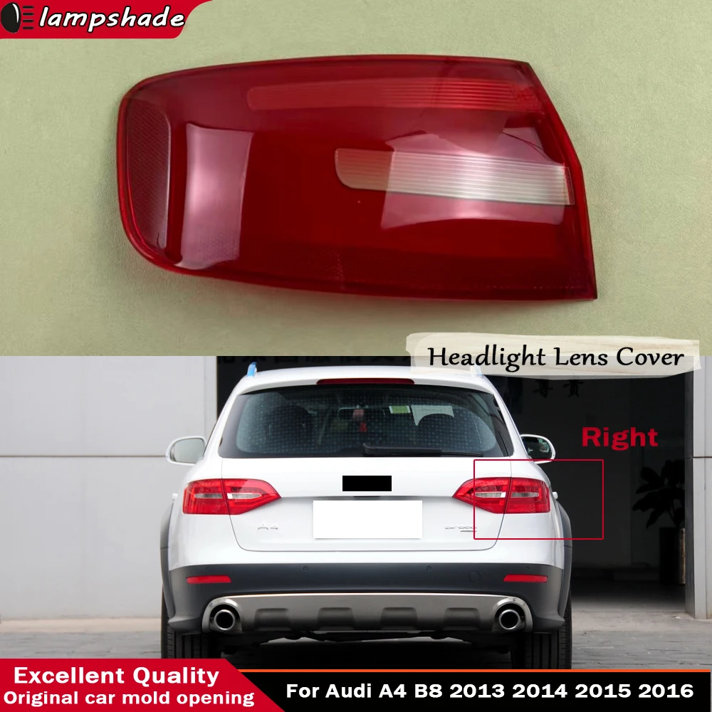 

Для Audi A4 B8 2013-2016: Наружный корпус заднего фонаря, крышка заднего фонаря, маска указателя поворота и стоп-сигнала, замена оригинального плафона