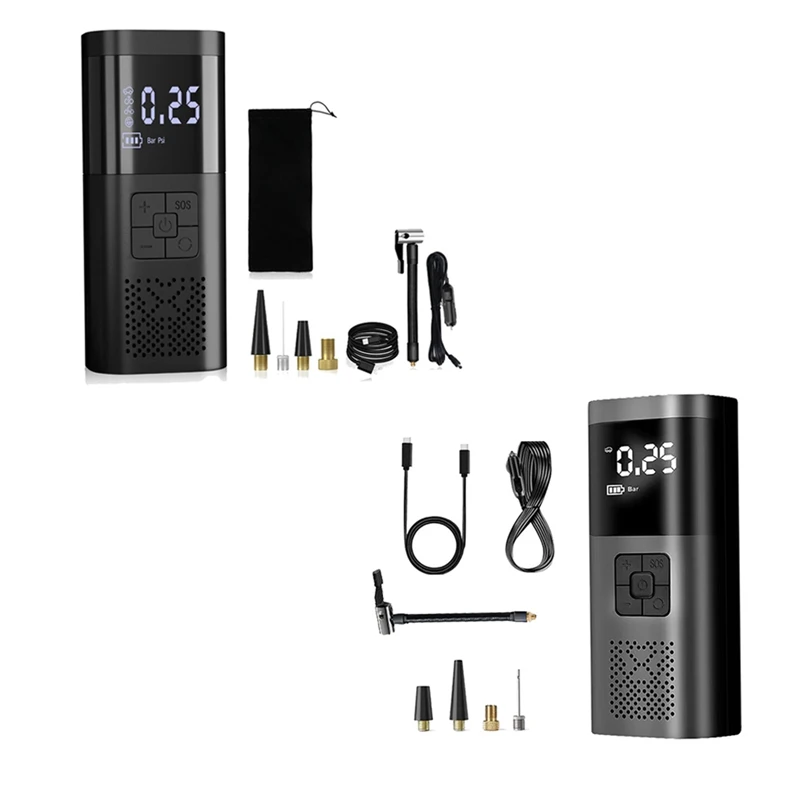 Wireless Dual-Use Mini Tyre Inflator Tyre Pump Wireless Inflator Car Accessories For Car Motorcycle Bike