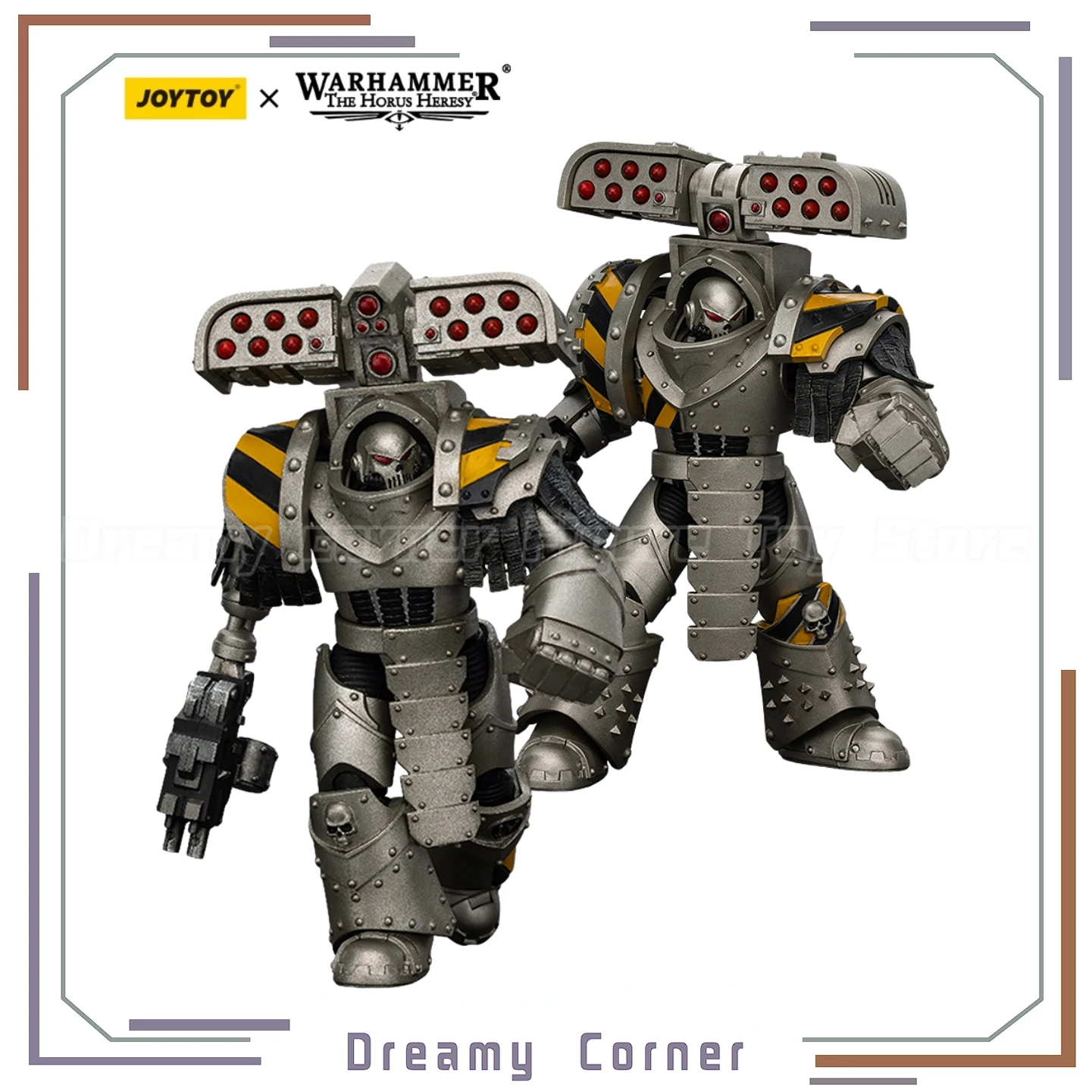 

【В наличии】JOYTOY Warhammer 40K Lron Warriors Tyrant Siege Master Терминатор с ракетной пусковой установкой 1/18 Фигурки игрушки