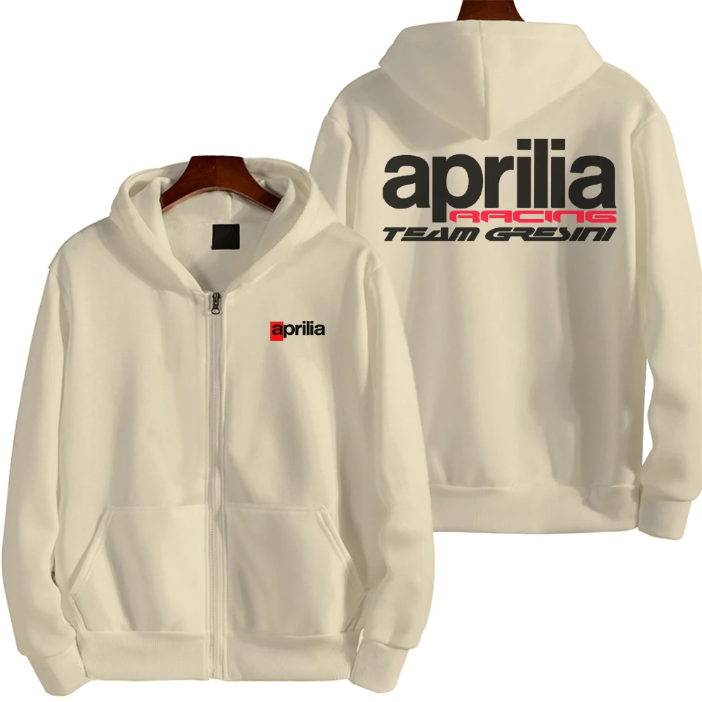 Aprilia Racing Team - Men\'s Zipper Jacket, Comfortable and Durable Outdoor Sportswear, Hooded Sweater, New Product for 2023