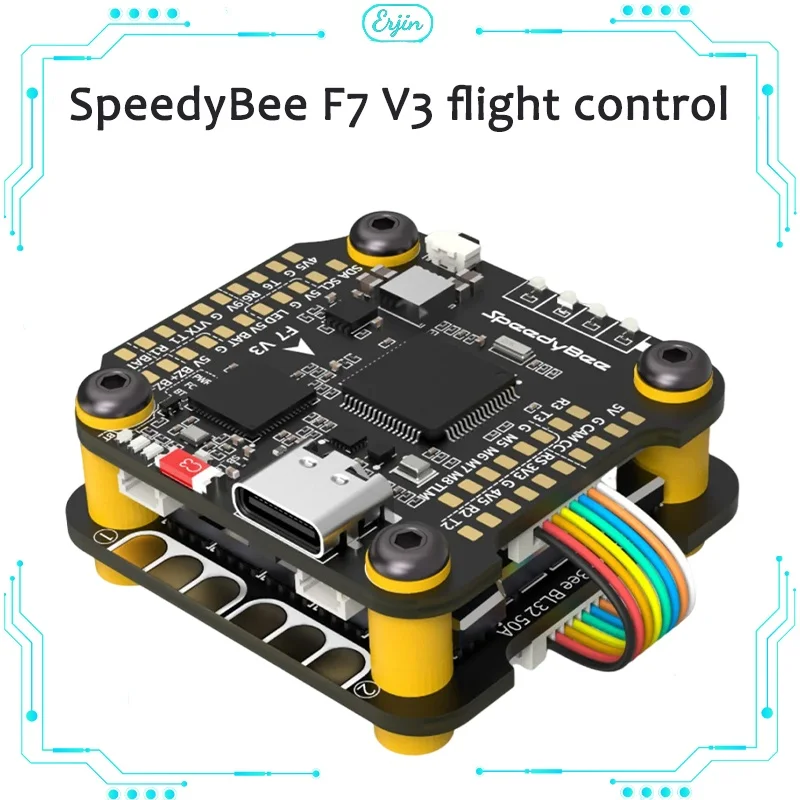 スピード-電気フライトコントロール,ダイレクト接続ソケット,dji o3 fpv,レーシングf4,50a,128k,f7 v3