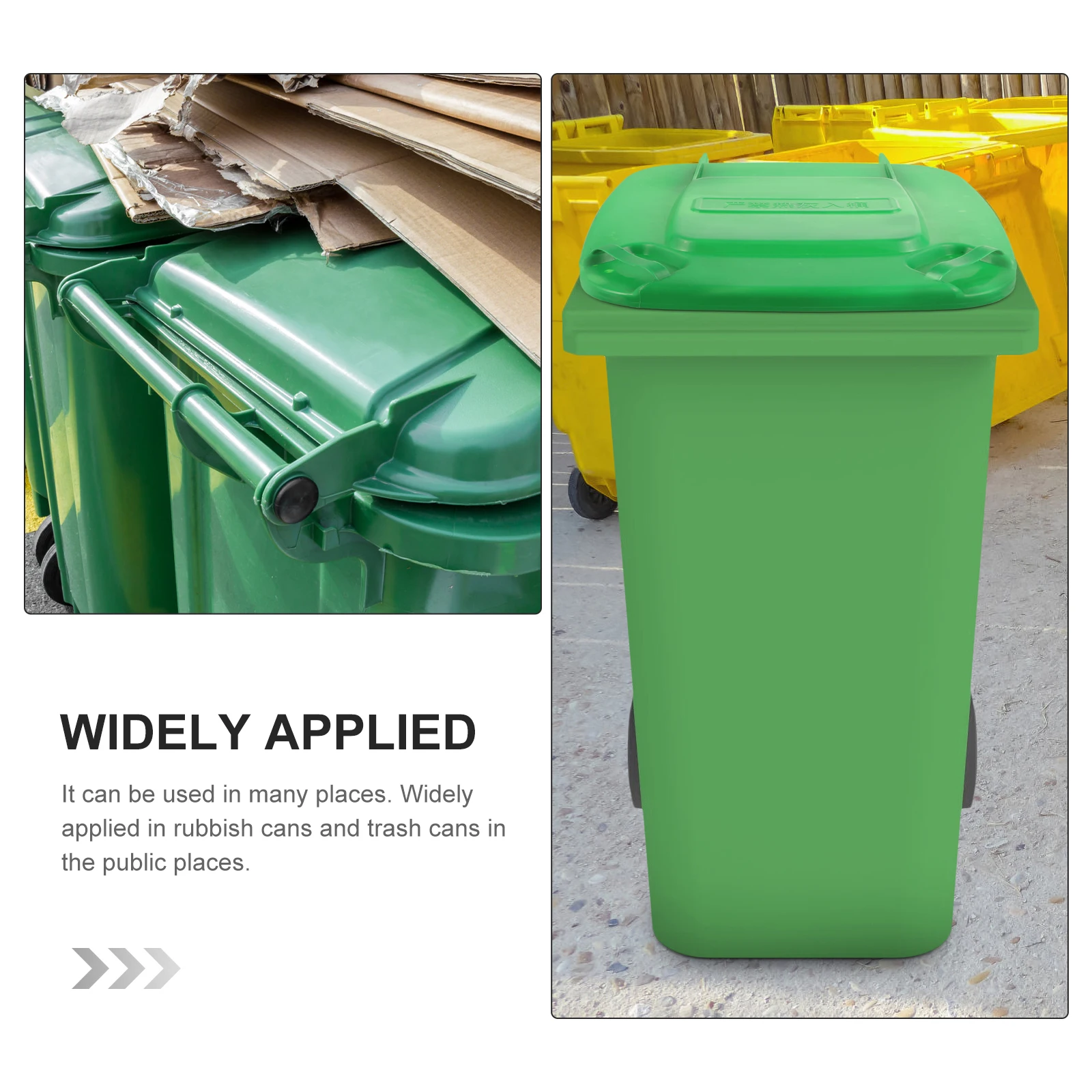 

50L Trash Can Lid Sturdy Plastic Smooth Surface Easy Installation Public Places Outdoor Waste Bin Cover Sanitation Garbage