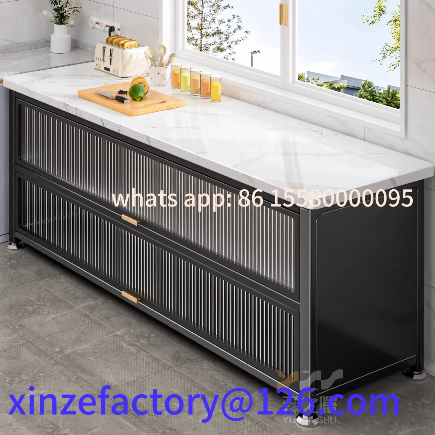

Customizable Kitchen Shelf Floor to Floor Multi-layer Slate Storage Household Multifunctional