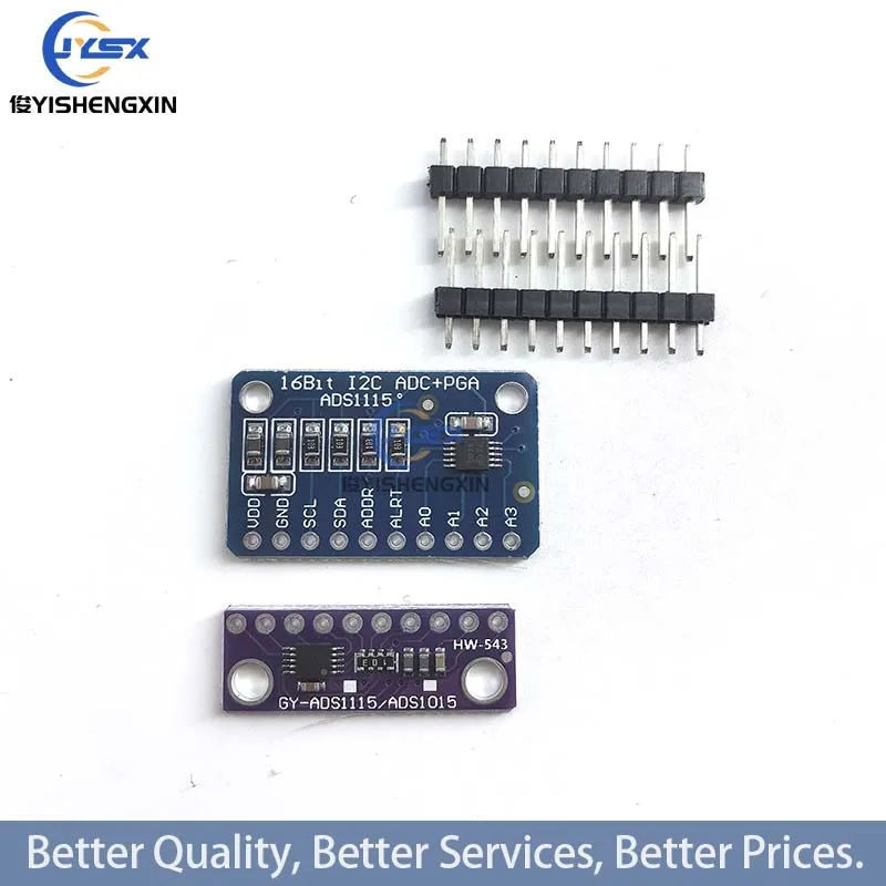 مكبر صوت برو لاردوينو ، ADS1115 ، دقة وحدة I2C 16 بت ، لوحة تطوير 4 قنوات ADC ، ، V إلى ، RP ، 10