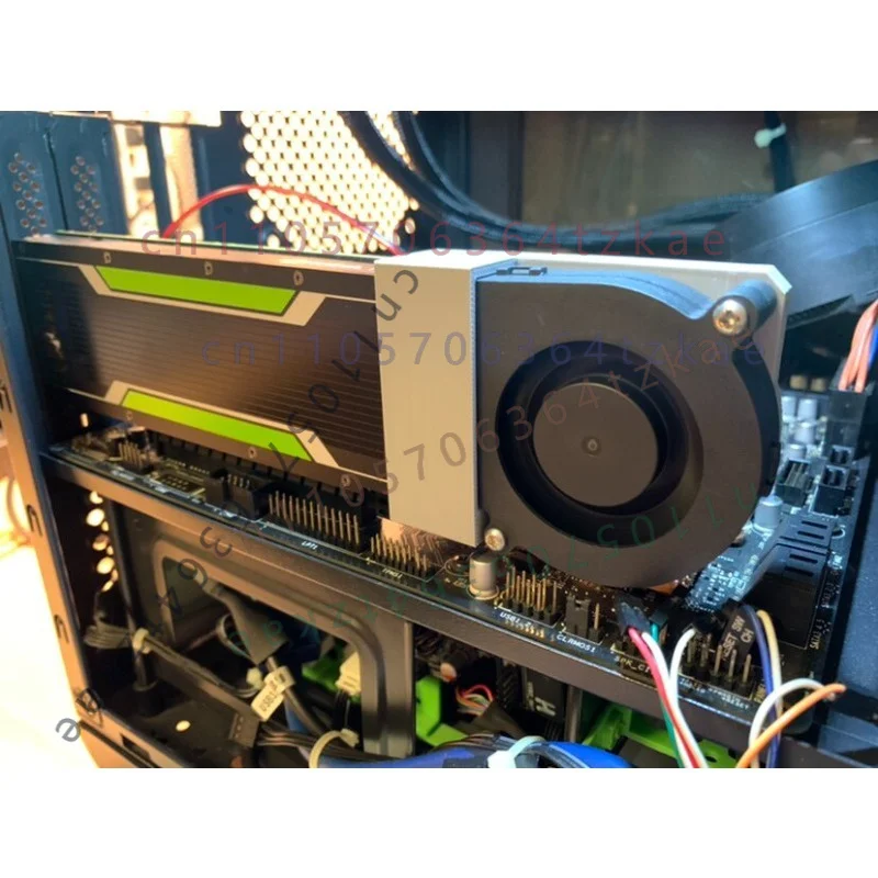 For NVIDIA Tesla P4 M4 T4 Low Profile Graphics Card 6CM Turbo Cooling Fan Assembly GPU Cooler Kit
