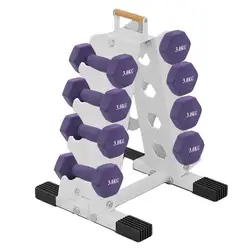 Weight Rack A-Shaped Home Gym Storage Solution Dumbbell Storage Rack Rack Weights Equipped With Anti-Slip Rubber Pads Sturdy