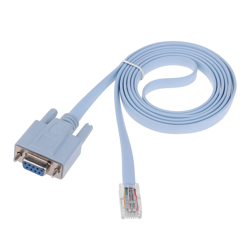 كابل وحدة تحكم شبكة RJ45 ذكر إلى DB9 أنثى بطول 1.5 متر لجهاز توجيه Cisco Switch