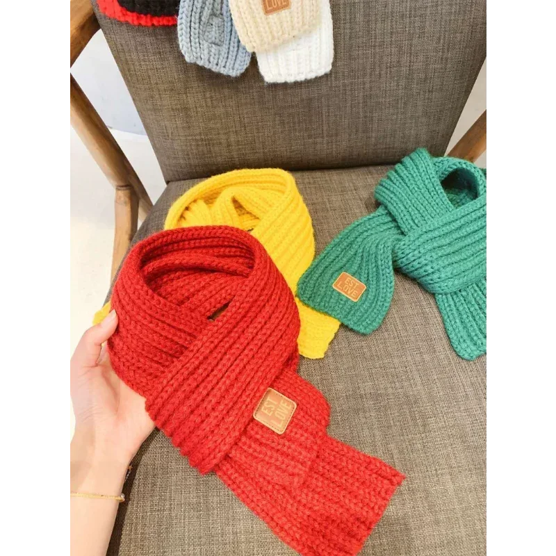 Kids Scarf Boys Girls Baby Winter Warm Scarf Women Knit Shawl Scarf Children Neck Collar Keep Warm Accessories Cheap Parent