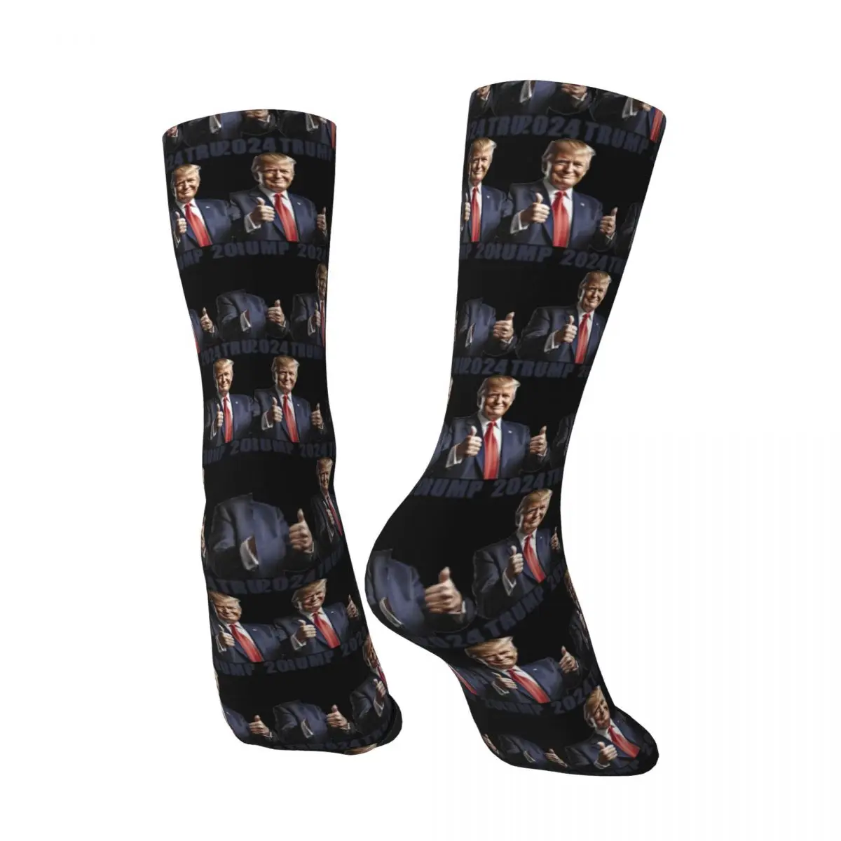 Donald Trump Presidential Stockings Presidential Election Custom Leisure Socks Autumn Anti Slip Socks Men Comfortable Socks